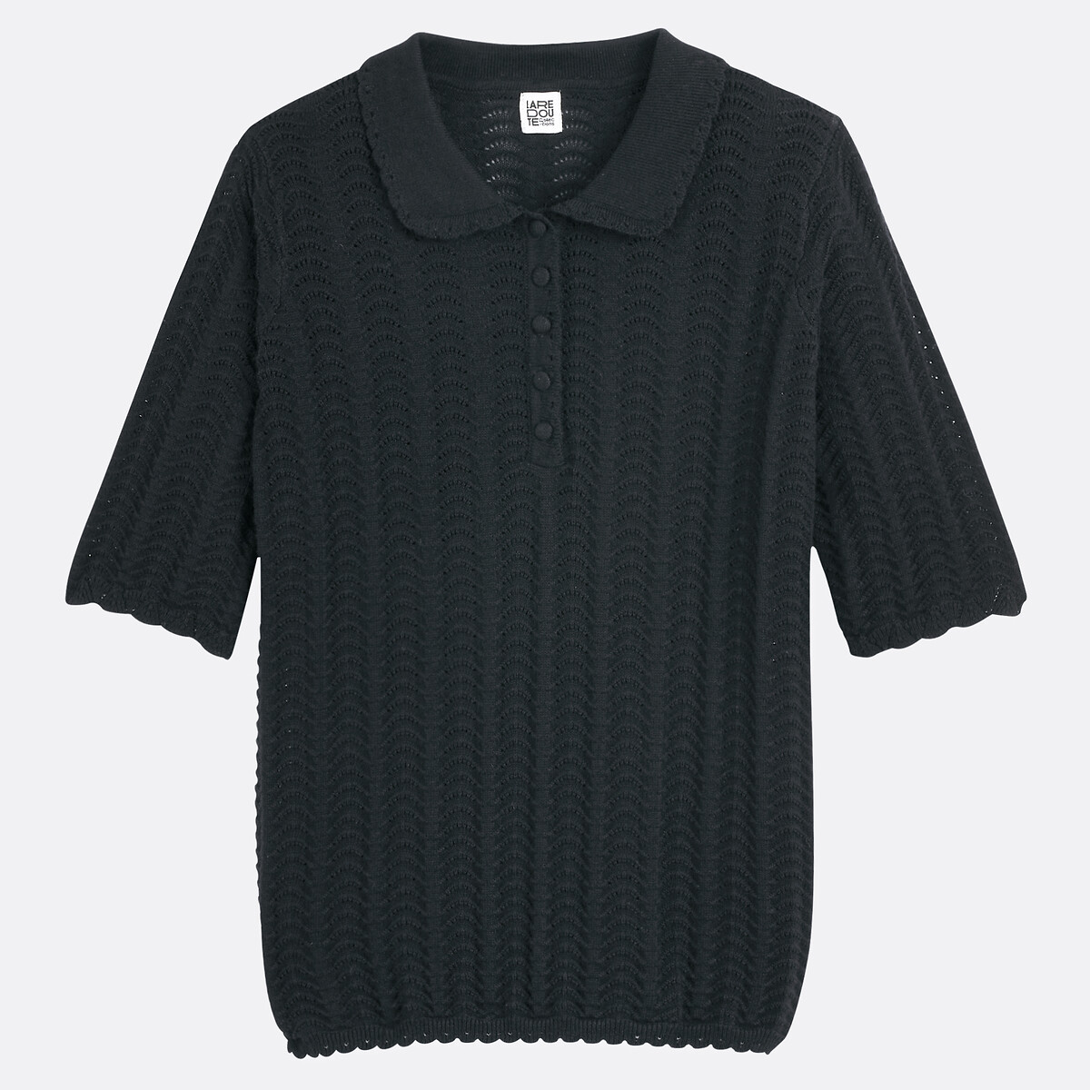 Πλεκτό πόλο με λεπτή πλέξη