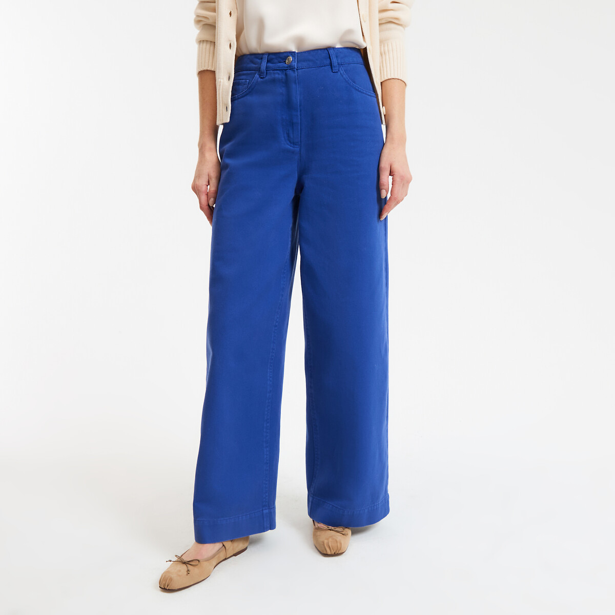 La Redoute Collections Ψηλόμεσο φαρδύ παντελόνι