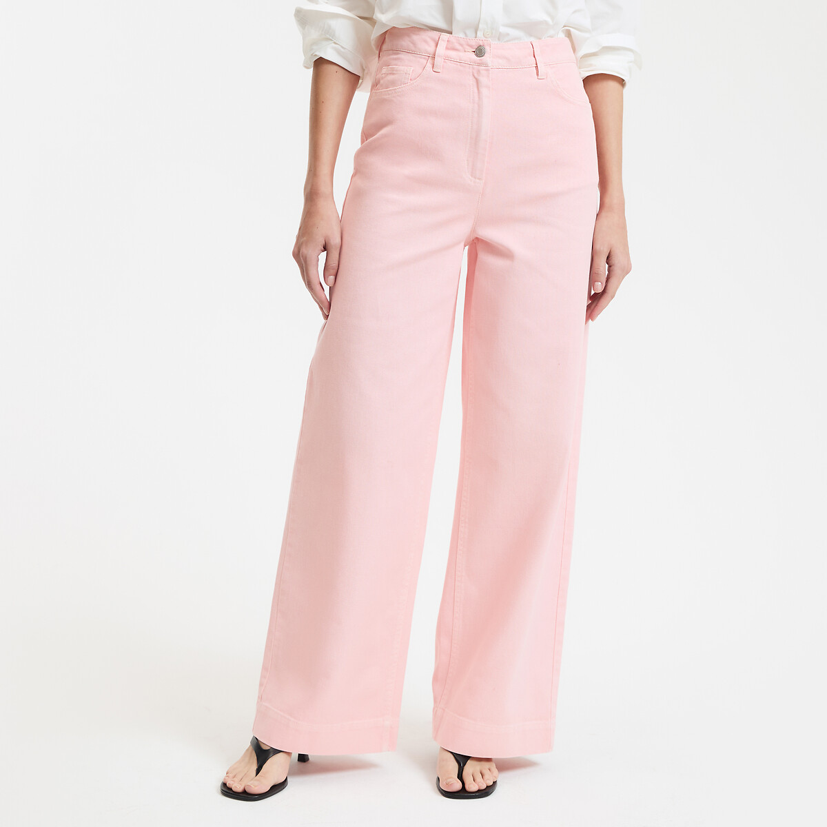 La Redoute Collections Ψηλόμεσο φαρδύ παντελόνι