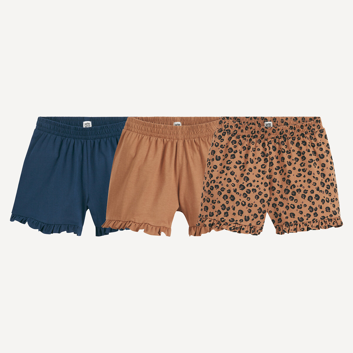 La Redoute Collections Σετ 3 σορτς από ζέρσεϊ