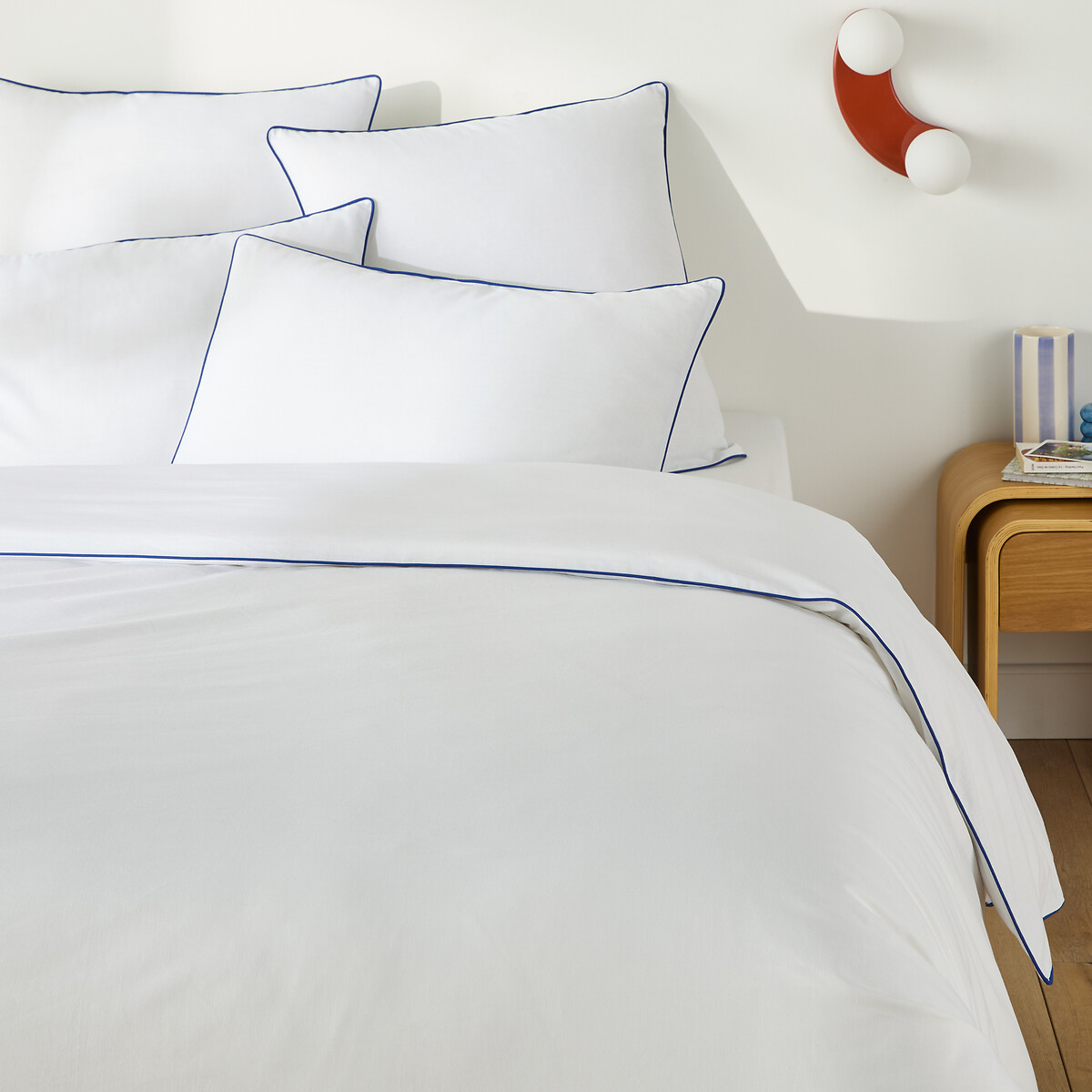 Βαμβακερή μονόχρωμη παπλωματοθήκη 140x200 cm