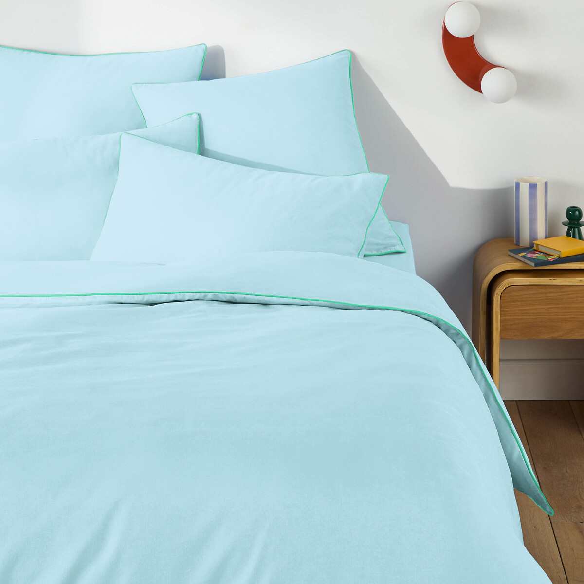 Βαμβακερή μονόχρωμη παπλωματοθήκη 140x200 cm