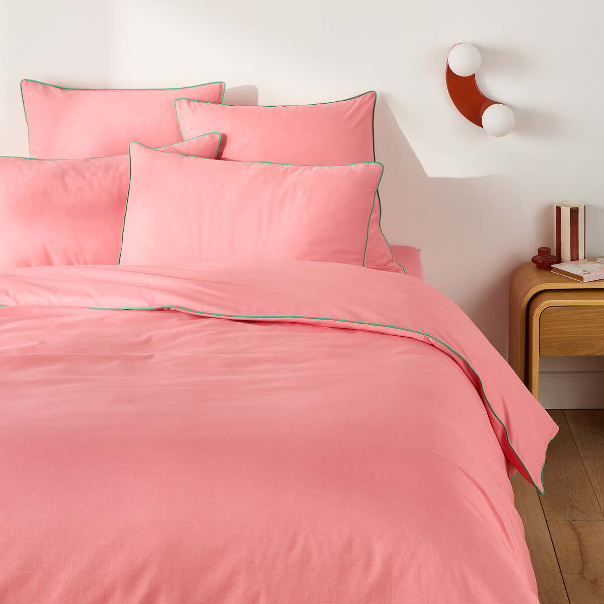 Βαμβακερή μονόχρωμη παπλωματοθήκη 140x200 cm