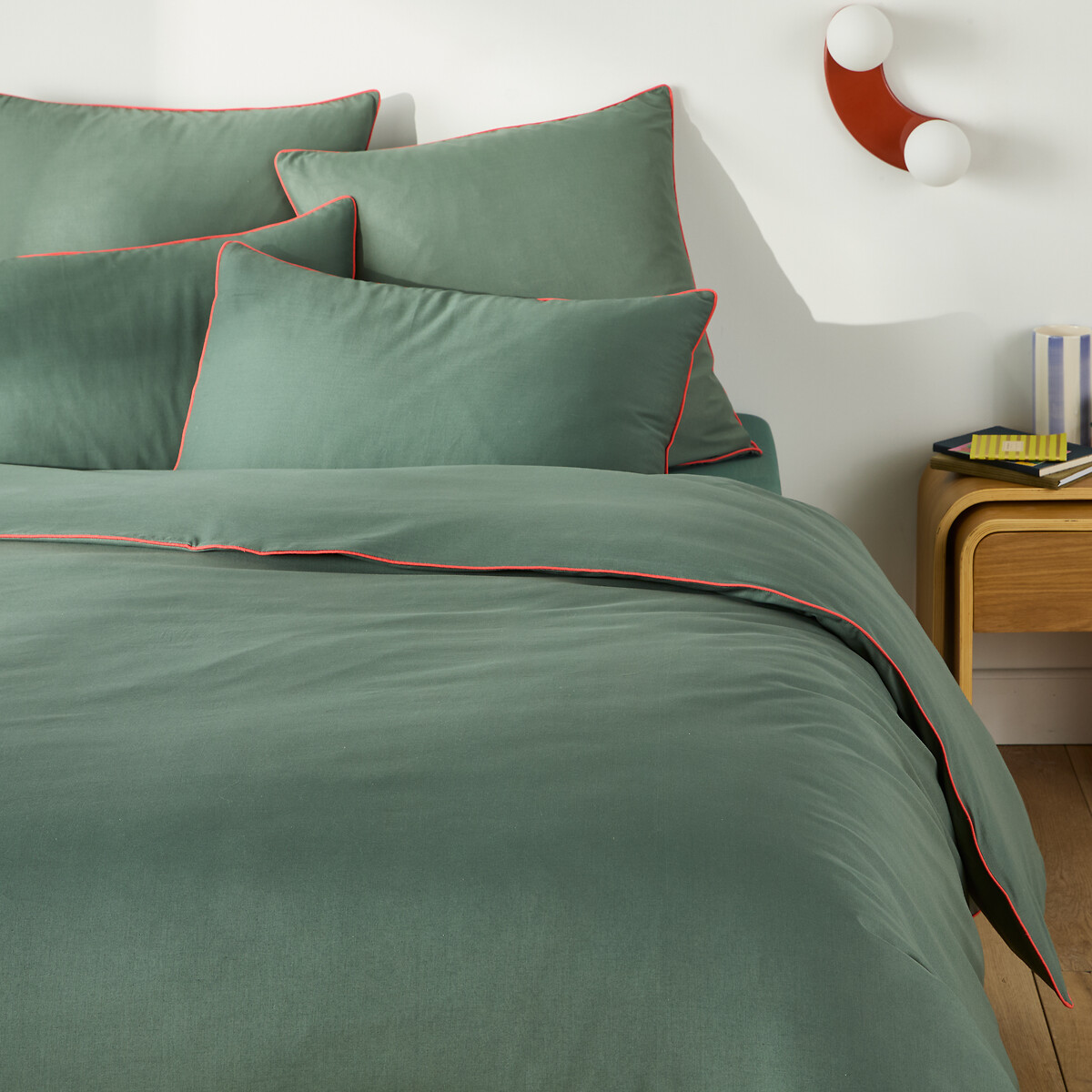 Βαμβακερή μονόχρωμη παπλωματοθήκη 140x200 cm