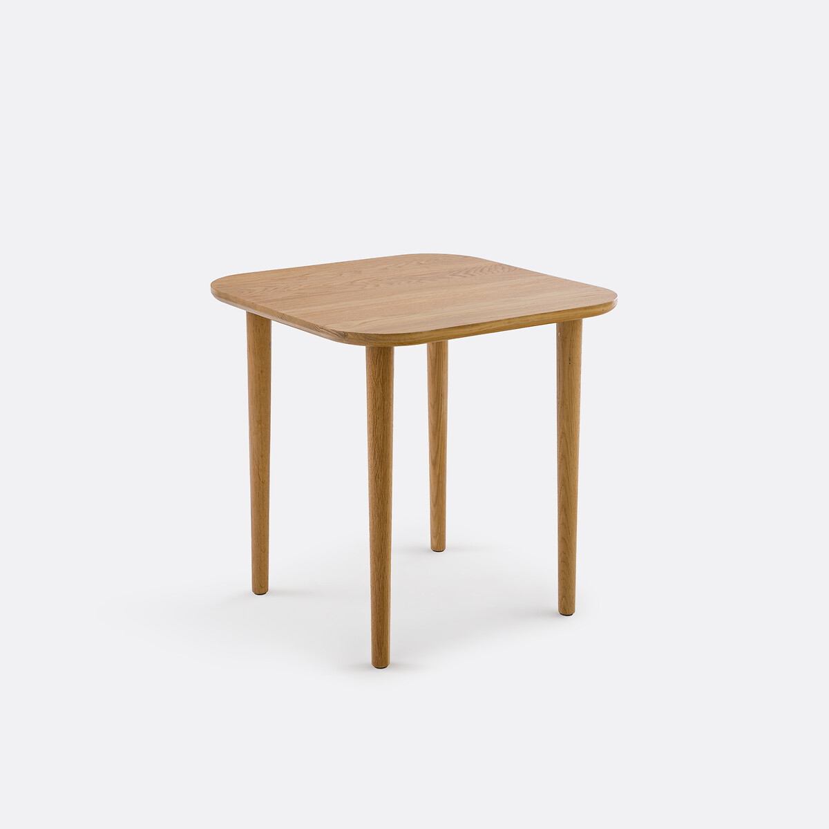 La Redoute Interieurs Χαμηλό τετράγωνο τραπεζάκι από μασίφ ξύλο δρυ Π50 εκ. Μ50xΠ50xΥ50cm