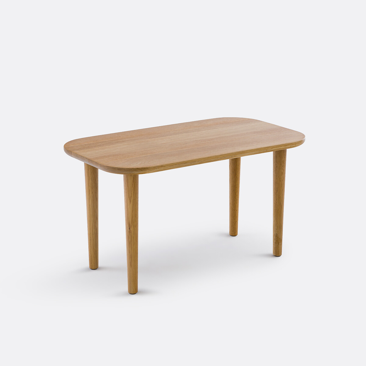 La Redoute Interieurs Χαμηλό τραπεζάκι από μασίφ ξύλο δρυ Π66 εκ. Μ37xΠ66xΥ36cm