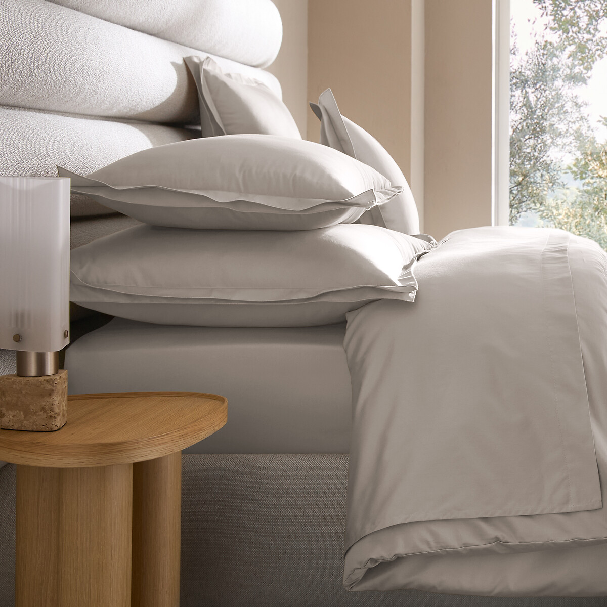 Μαξιλαροθήκη από βαμβακερό σατέν 65x65 cm