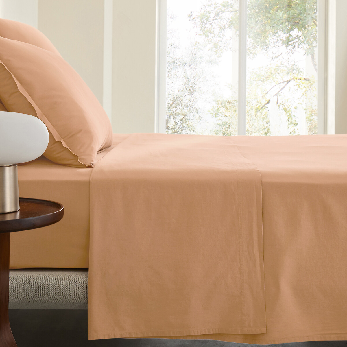 AM.PM Σεντόνι από προπλυμένο βαμβακερό περκάλι 180x290 cm