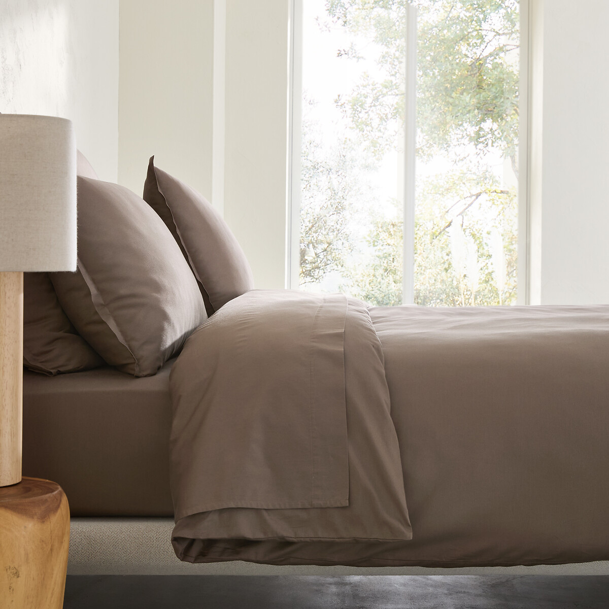 Παπλωματοθήκη από προπλυμένο βαμβακερό σατέν 140x200 cm