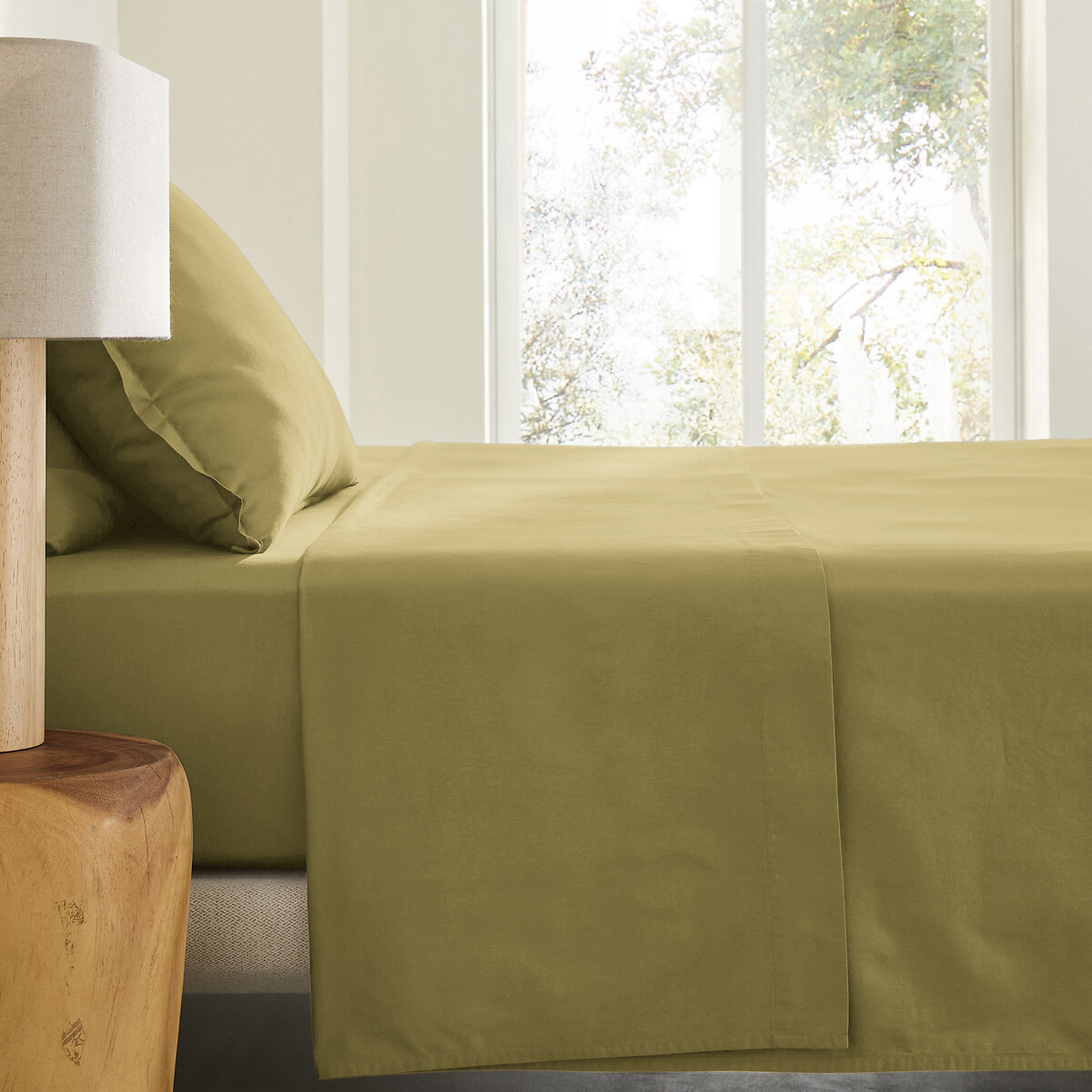 AM.PM Σεντόνι από προπλυμένο βαμβακερό σατέν 180x290 cm