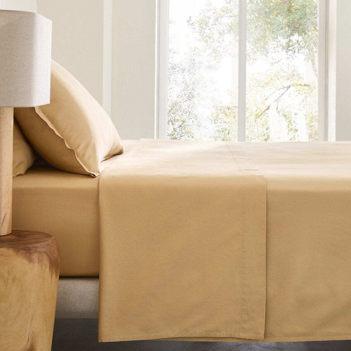 AM.PM Σεντόνι από προπλυμένο βαμβακερό σατέν 180x290 cm