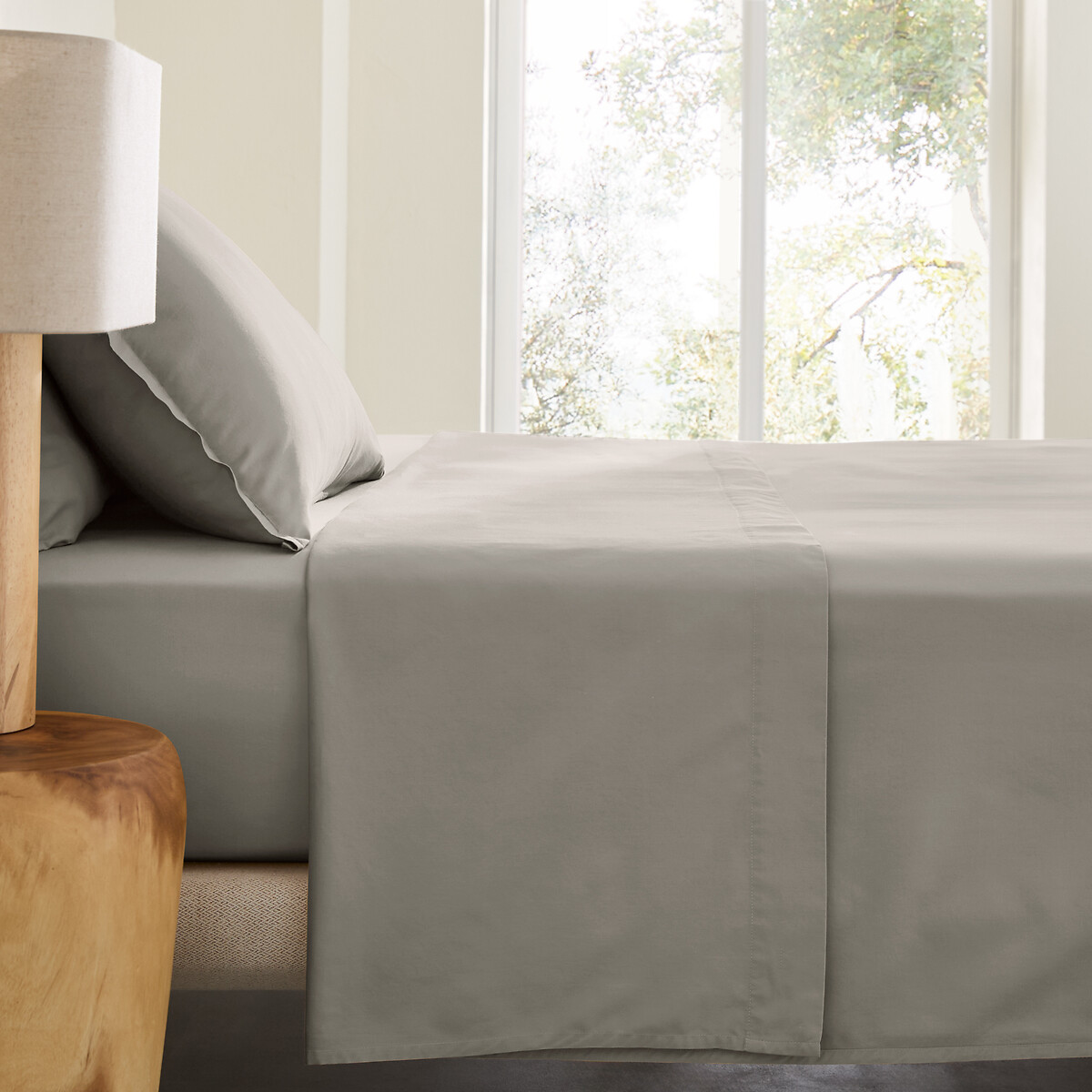 AM.PM Σεντόνι από προπλυμένο βαμβακερό σατέν 180x290 cm