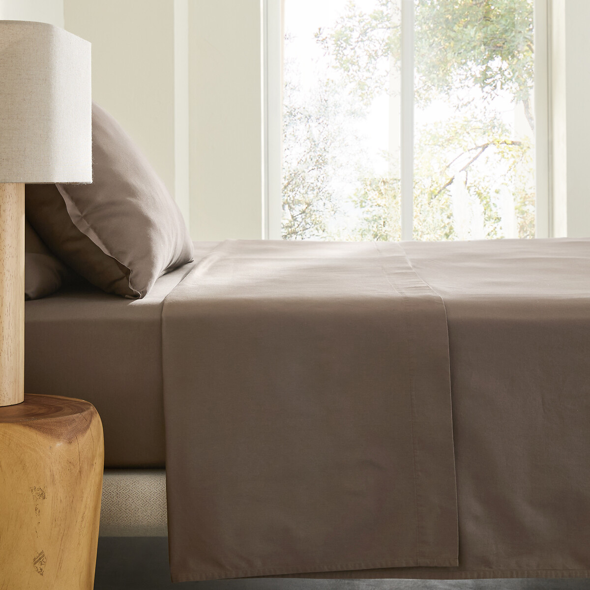 AM.PM Σεντόνι από προπλυμένο βαμβακερό σατέν 180x290 cm