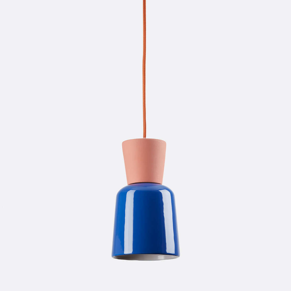 Φωτιστικό οροφής από χρωματιστό κεραμικό Δ12 εκ. Μ12xΠ12xΥ123cm