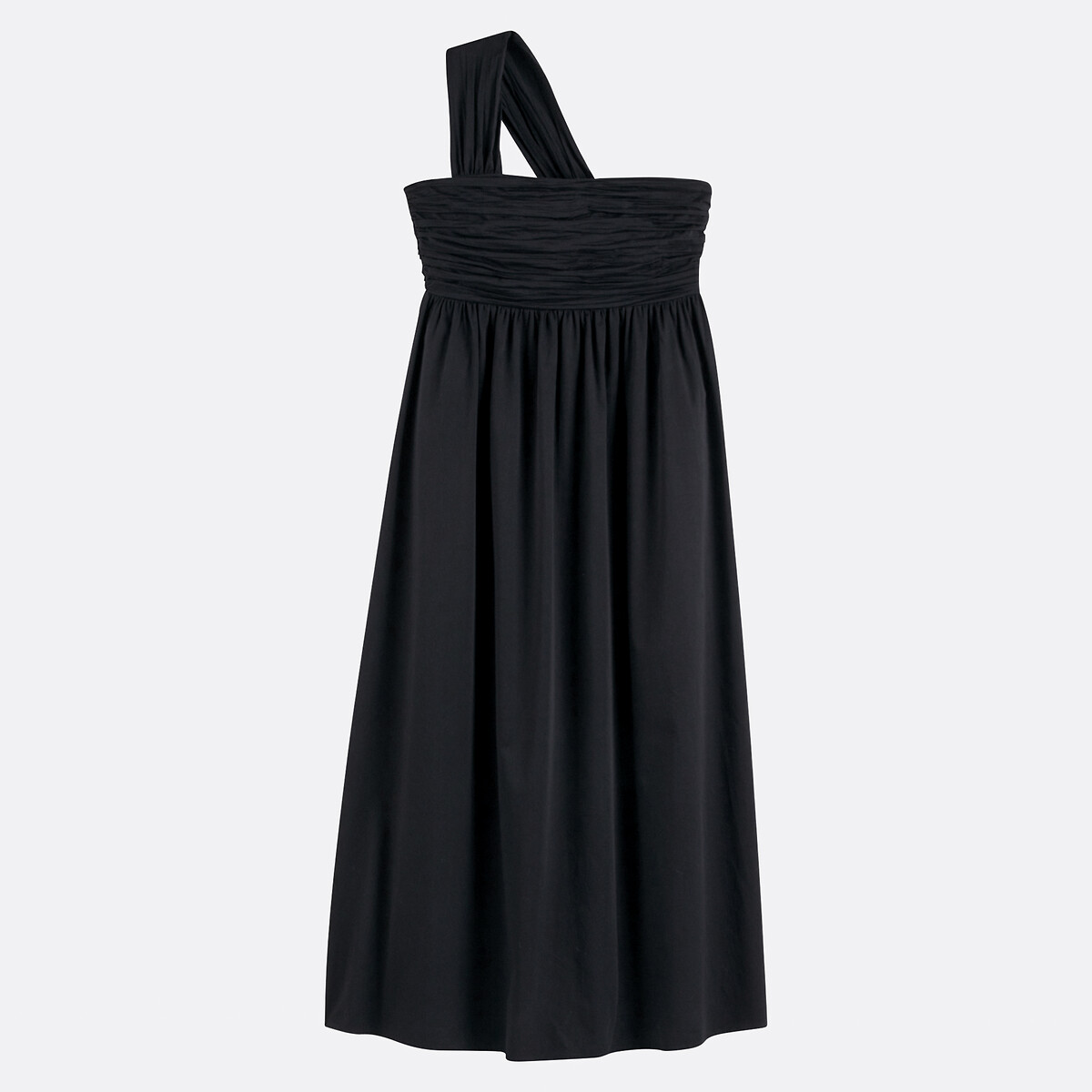 Μακρύ φόρεμα με ασύμμετρους ώμους