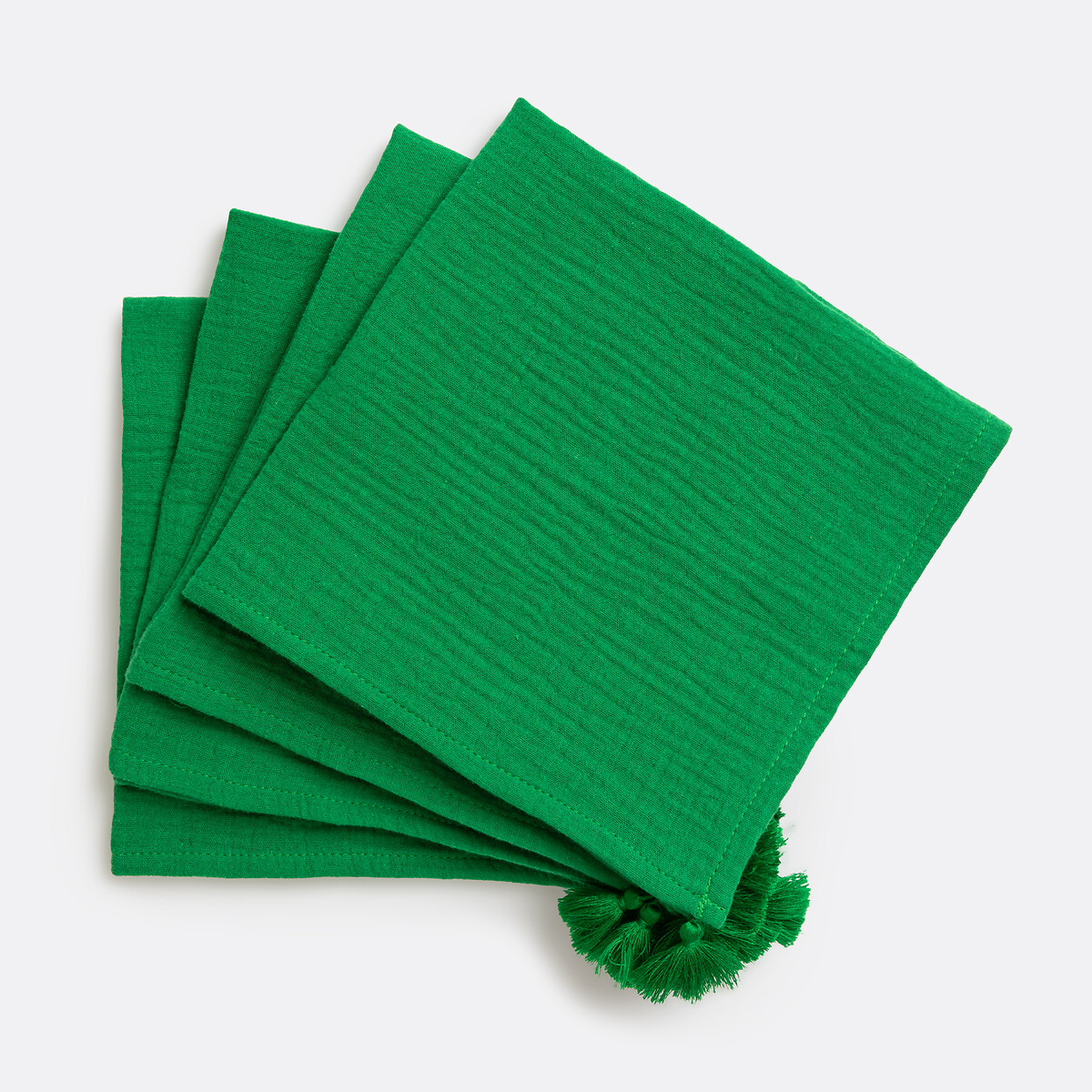 La Redoute Interieurs Σετ 4 πετσέτες φαγητού από βαμβακερή γάζα 45x45 cm