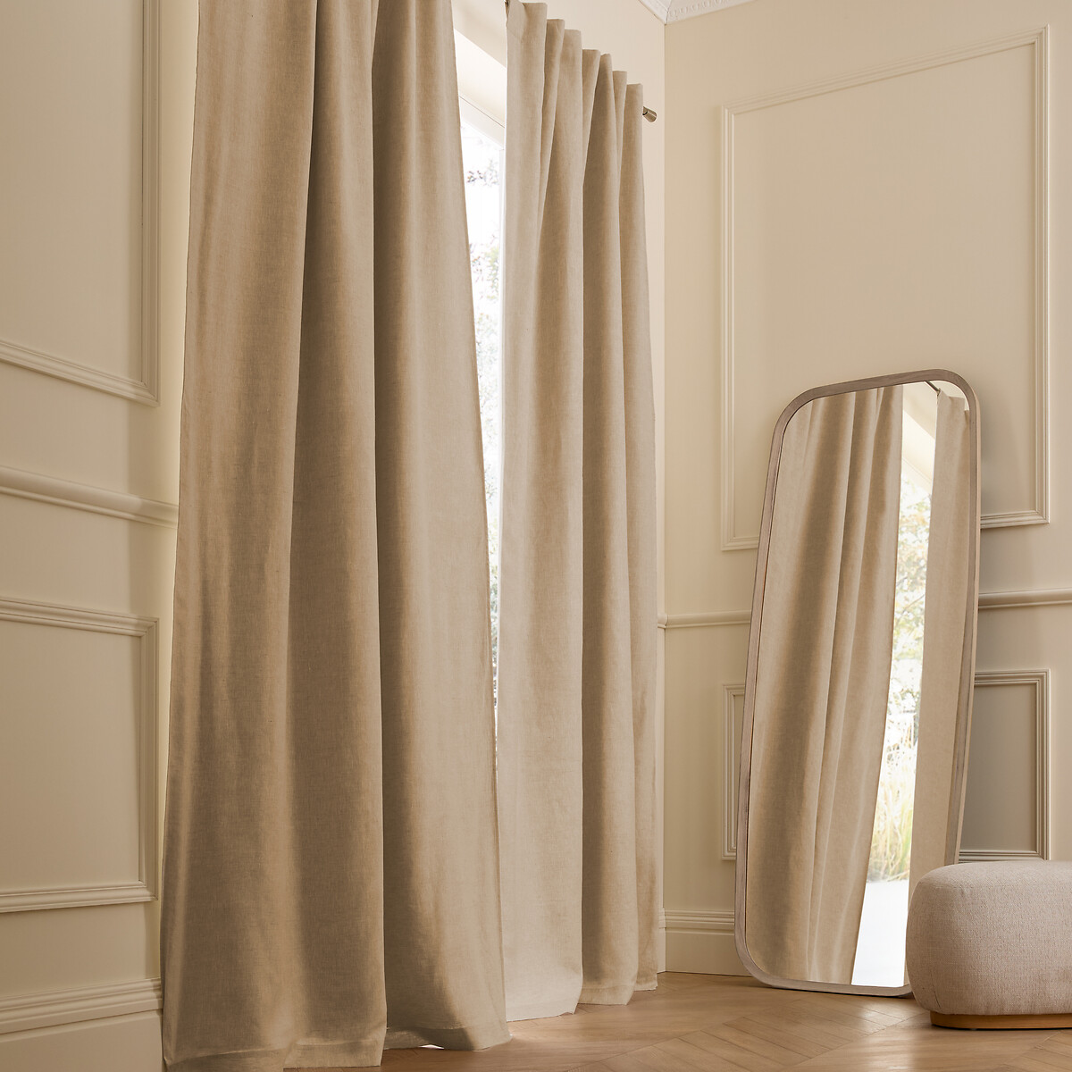 Κουρτίνα συσκότισης από πλυμένο λινό 140x220 cm