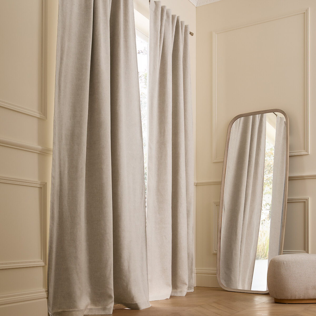 Κουρτίνα συσκότισης από πλυμένο λινό 140x180 cm