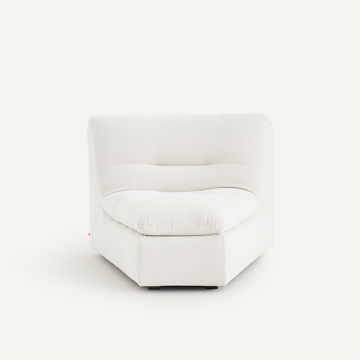 AM.PM Γωνιακή πολυθρόνα χωρίς μπράτσα με μελανζέ ταπετσαρία Μ101xΠ104xΥ82cm