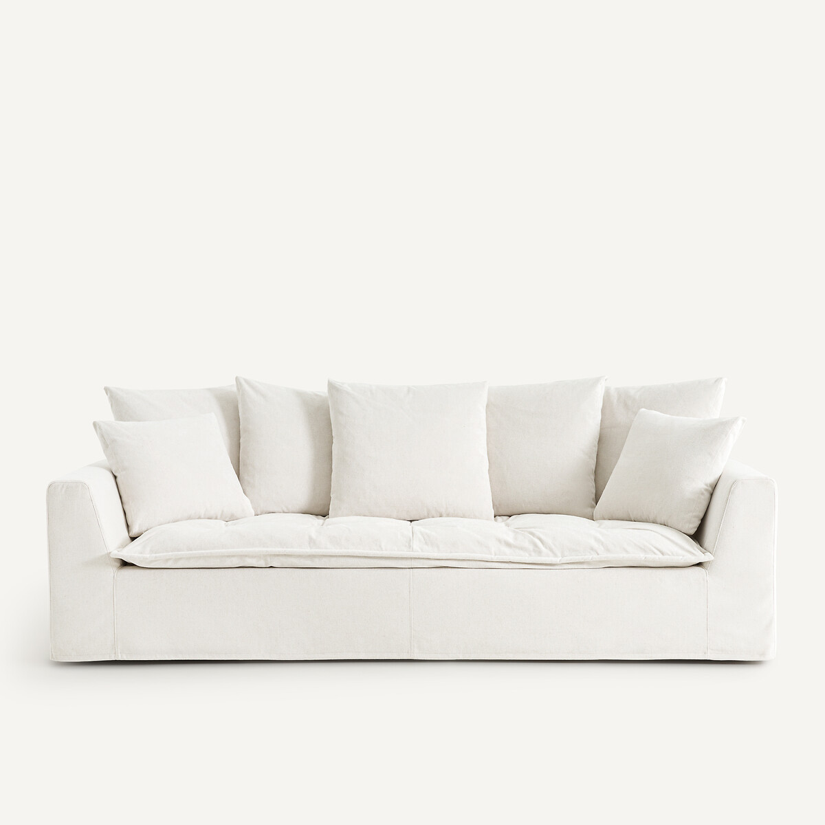 Καναπές με μελανζέ ταπετσαρία Μ111xΠ213xΥ88cm