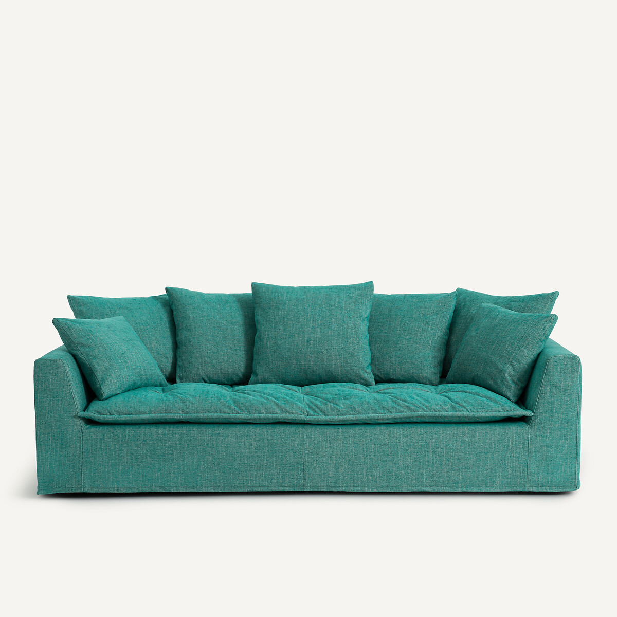 Καναπές με μελανζέ ταπετσαρία Μ111xΠ213xΥ88cm