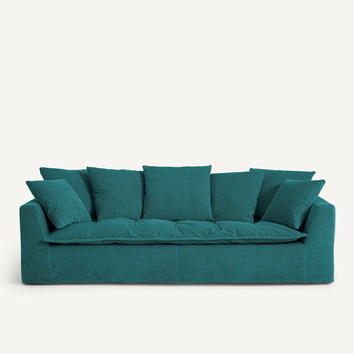 Καναπές με σενίλ ταπετσαρία Μ111xΠ213xΥ88cm