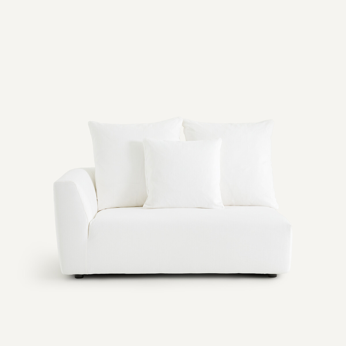 OTTO STUDIO FOR AM.PM Μισός καναπές με ταπετσαρία από βαμβάκι λινό Μ103xΠ152xΥ85cm