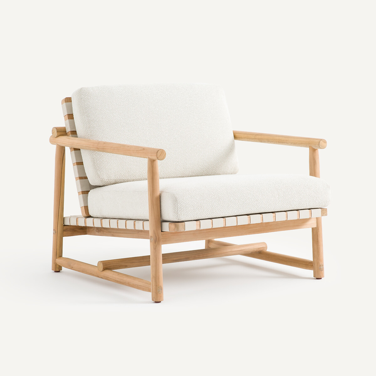 Πολυθρόνα κήπου από ξύλο teak Μ84xΠ81xΥ71cm