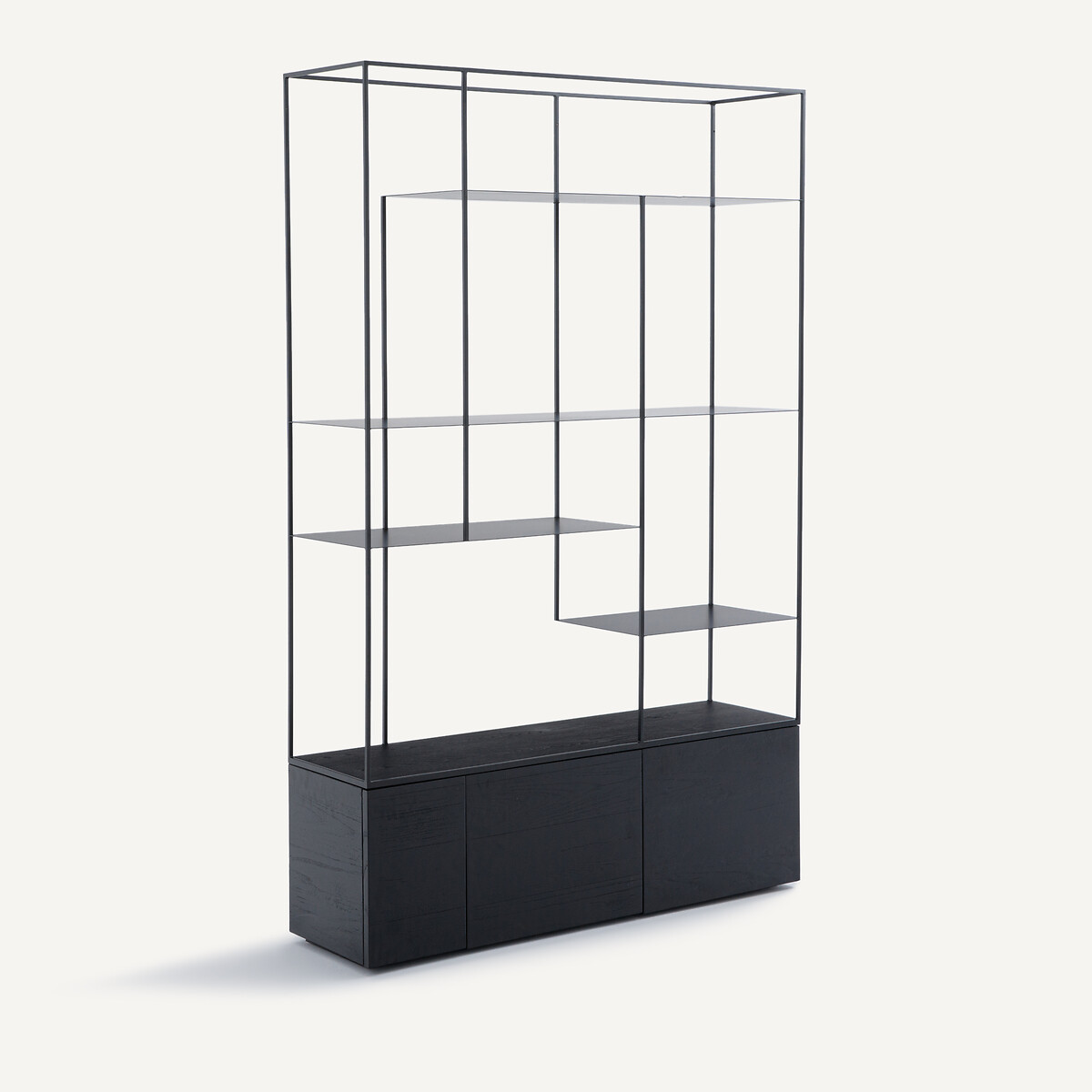 Βιβλιοθήκη από μέταλλο και MDF Μ35xΠ130xΥ201cm