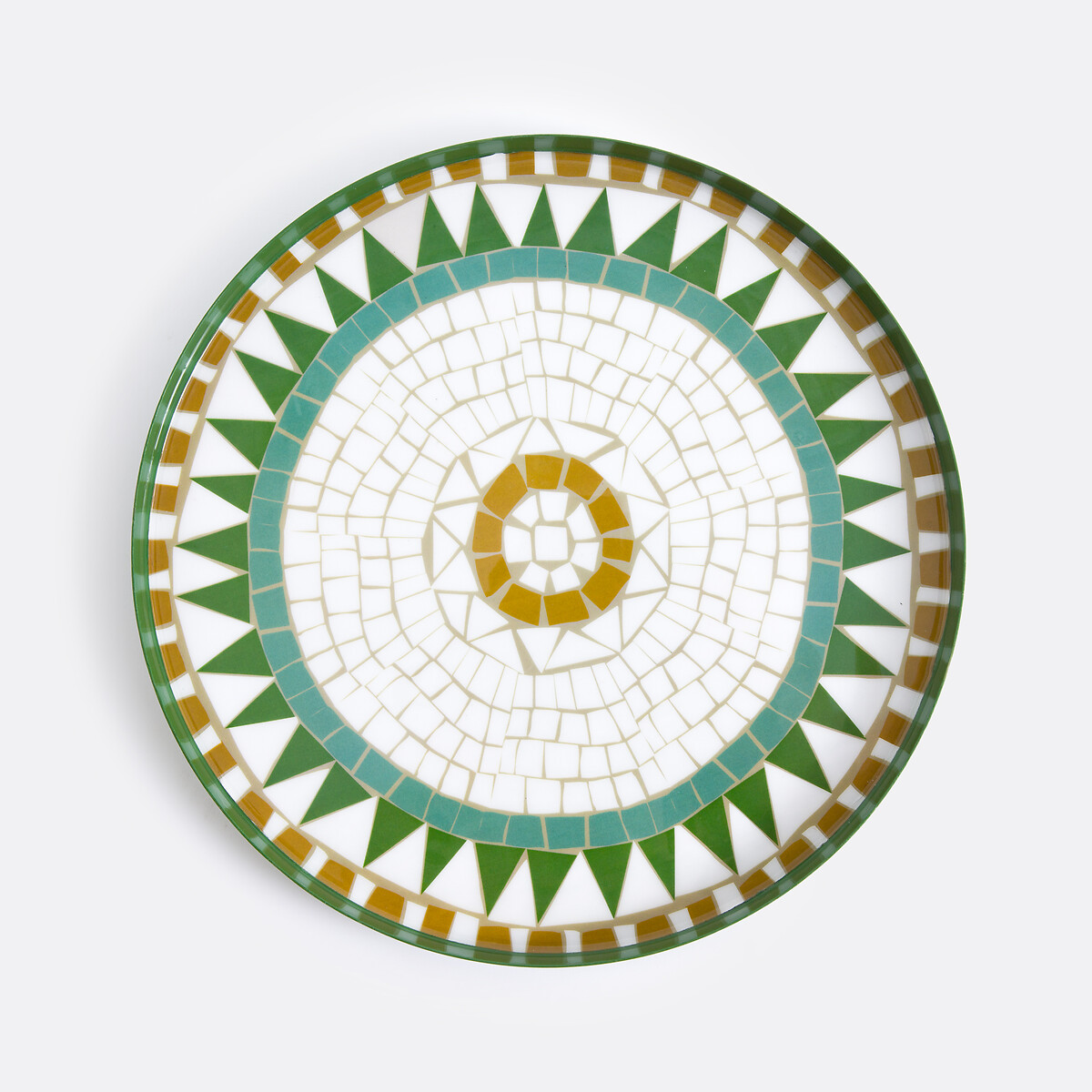 La Redoute Interieurs Στρογγυλός μεταλλικός δίσκος με μοτίβο μωσαϊκό