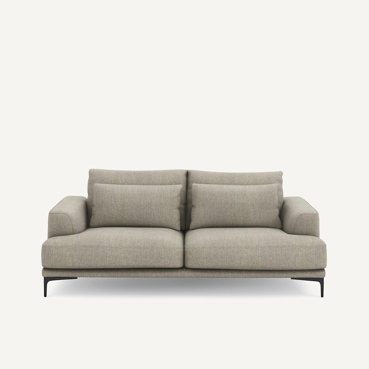 Καναπές 3 θέσεων με τουίντ ταπετσαρία Μ105xΠ217xΥ83cm