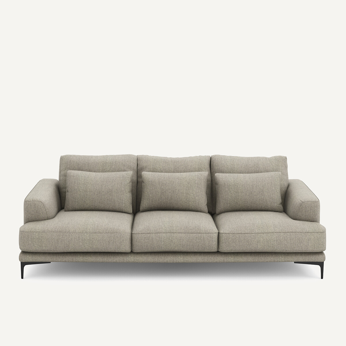 Καναπές 4 θέσεων με τουίντ ταπετσαρία Μ105xΠ247xΥ83cm