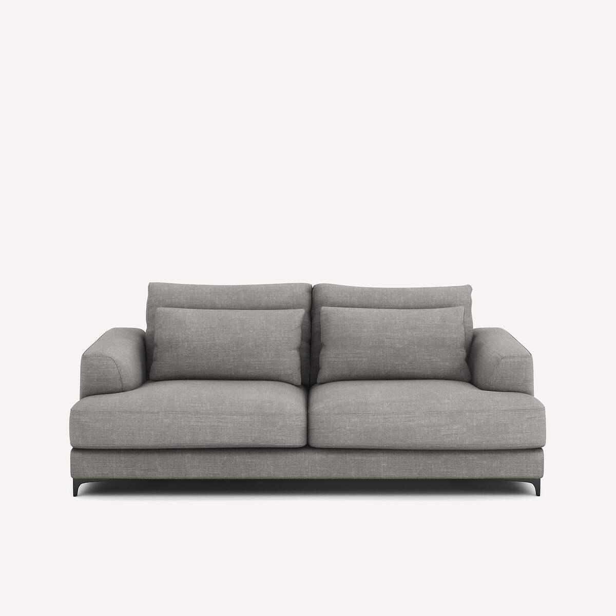 Τριθέσιος καναπές-κρεβάτι από βαμβάκι και λινό Μ105xΠ217xΥ83cm