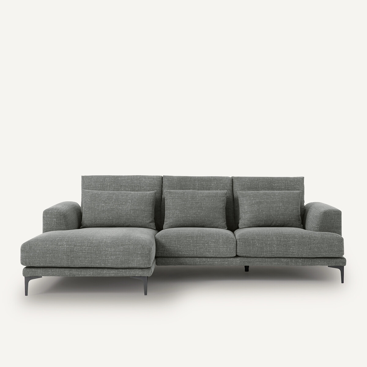 Γωνιακός αριστερός καναπές από λινό και βαμβάκι Μ149xΠ258xΥ83cm