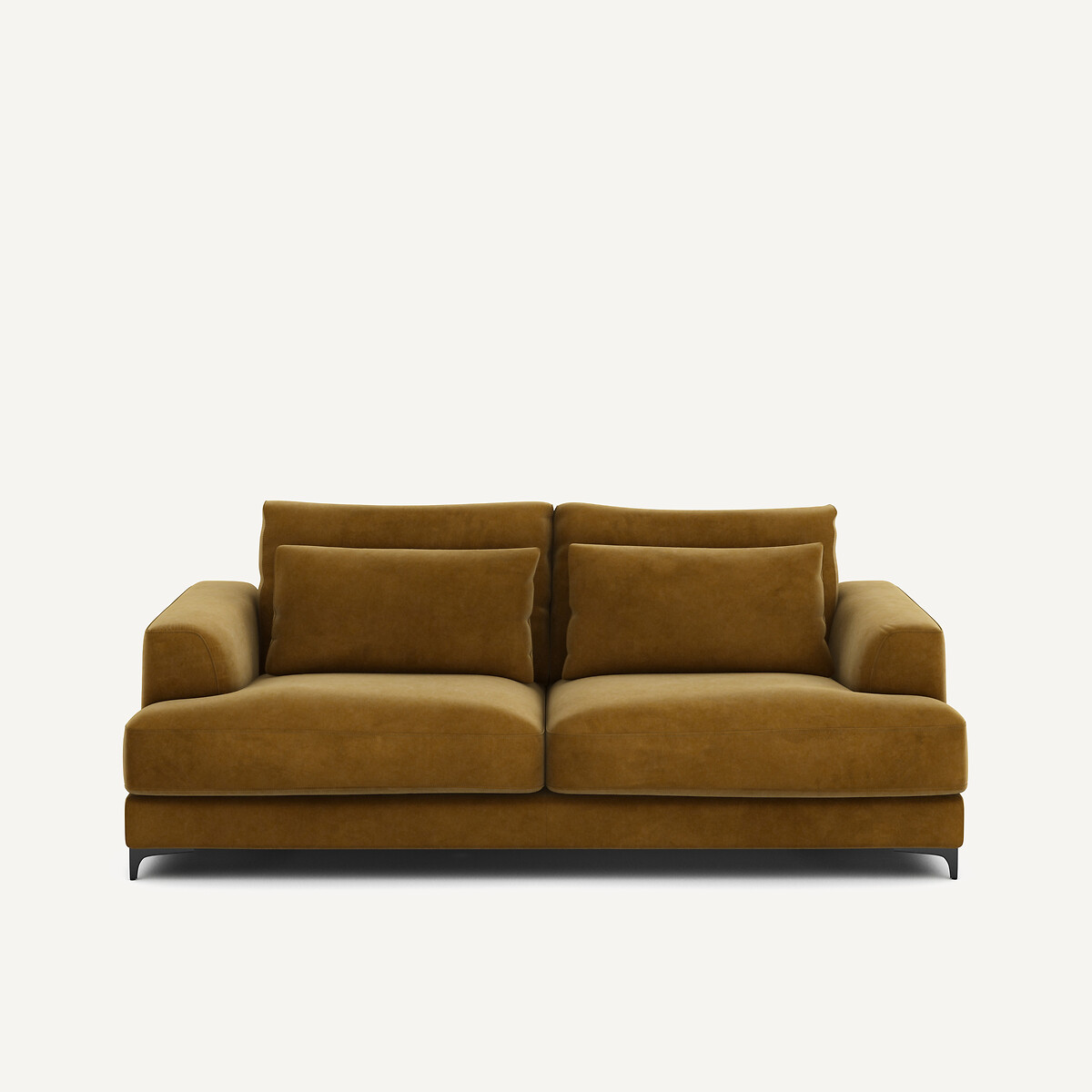 Πτυσσόμενος τριθέσιος καναπές-κρεβάτι με βελούδινη ταπετσαρία Μ105xΠ217xΥ83cm