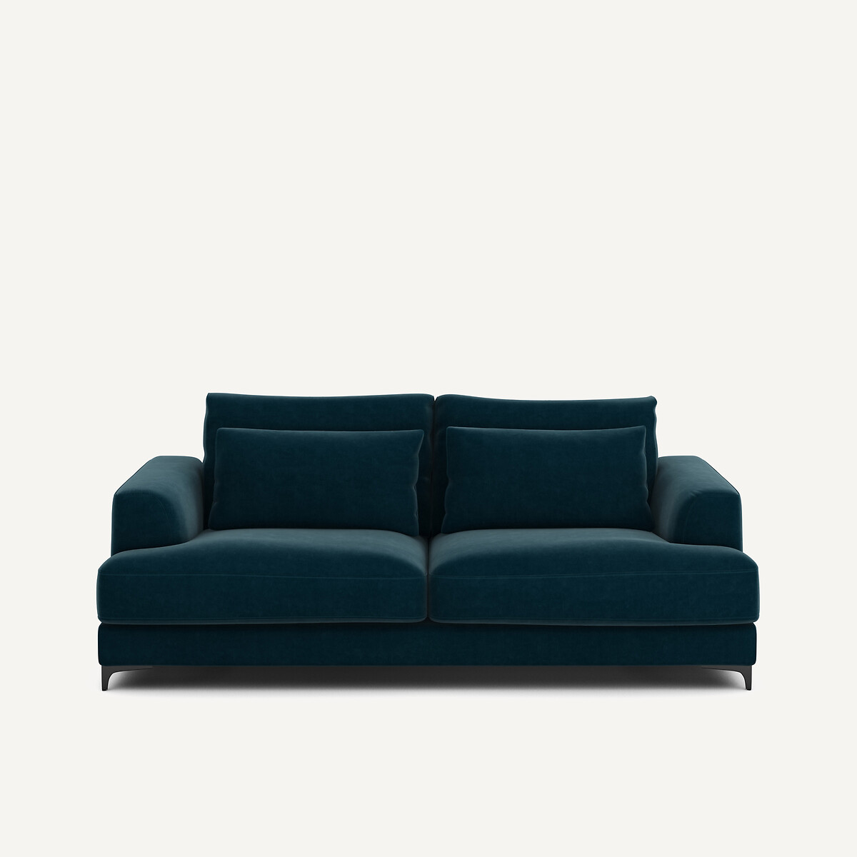 Πτυσσόμενος τριθέσιος καναπές-κρεβάτι με βελούδινη ταπετσαρία Μ105xΠ217xΥ83cm