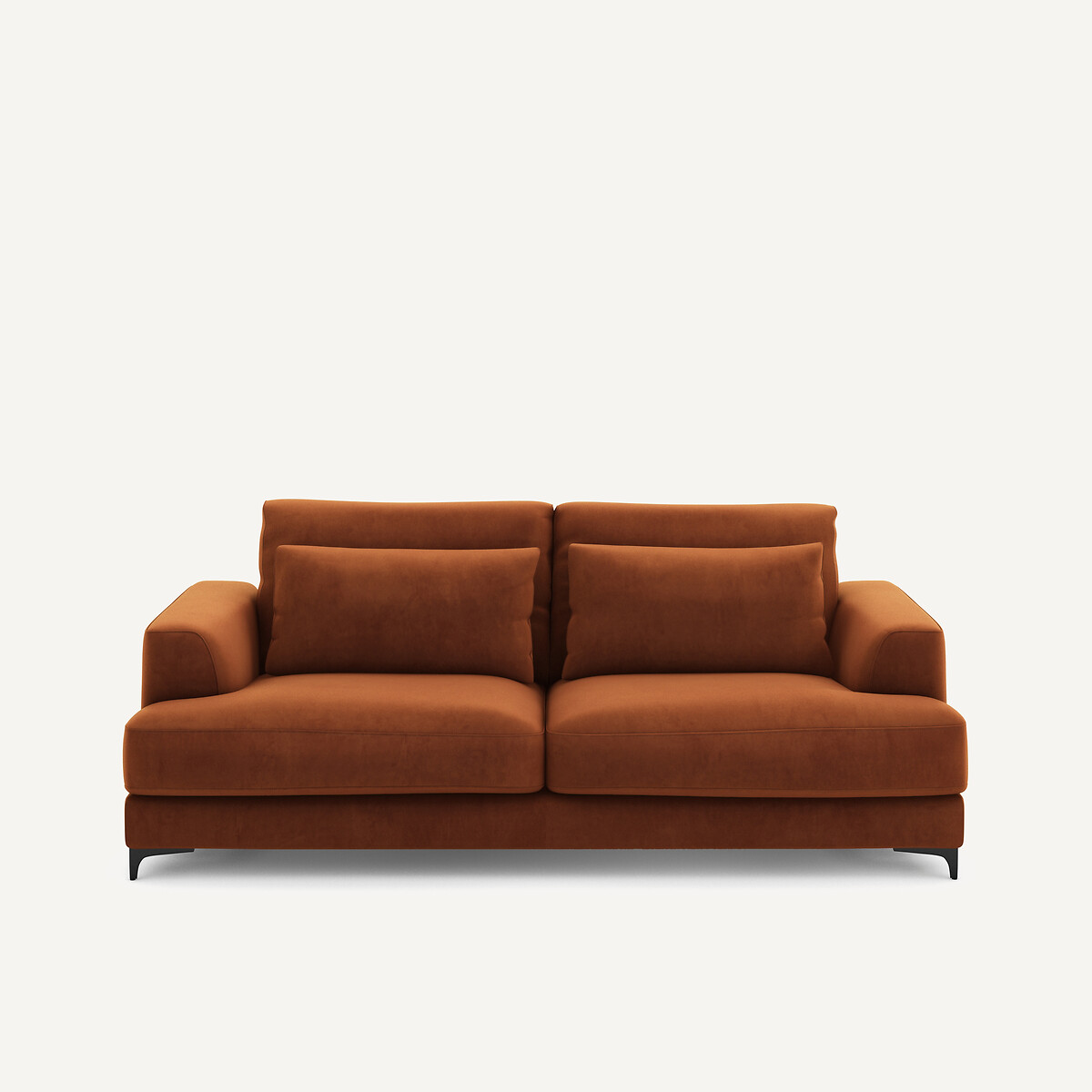 Πτυσσόμενος τριθέσιος καναπές-κρεβάτι με βελούδινη ταπετσαρία Μ105xΠ217xΥ83cm