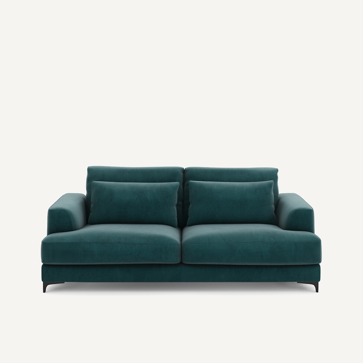 Πτυσσόμενος τριθέσιος καναπές-κρεβάτι με βελούδινη ταπετσαρία Μ105xΠ217xΥ83cm