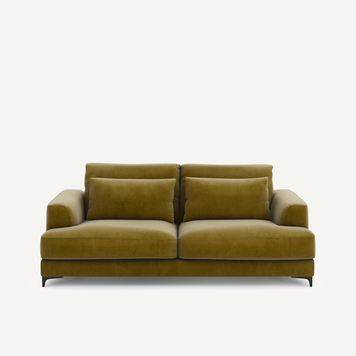 Πτυσσόμενος τριθέσιος καναπές-κρεβάτι με βελούδινη ταπετσαρία Μ105xΠ217xΥ83cm