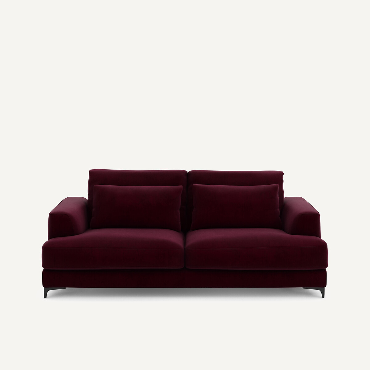 Πτυσσόμενος τριθέσιος καναπές-κρεβάτι με βελούδινη ταπετσαρία Μ105xΠ217xΥ83cm