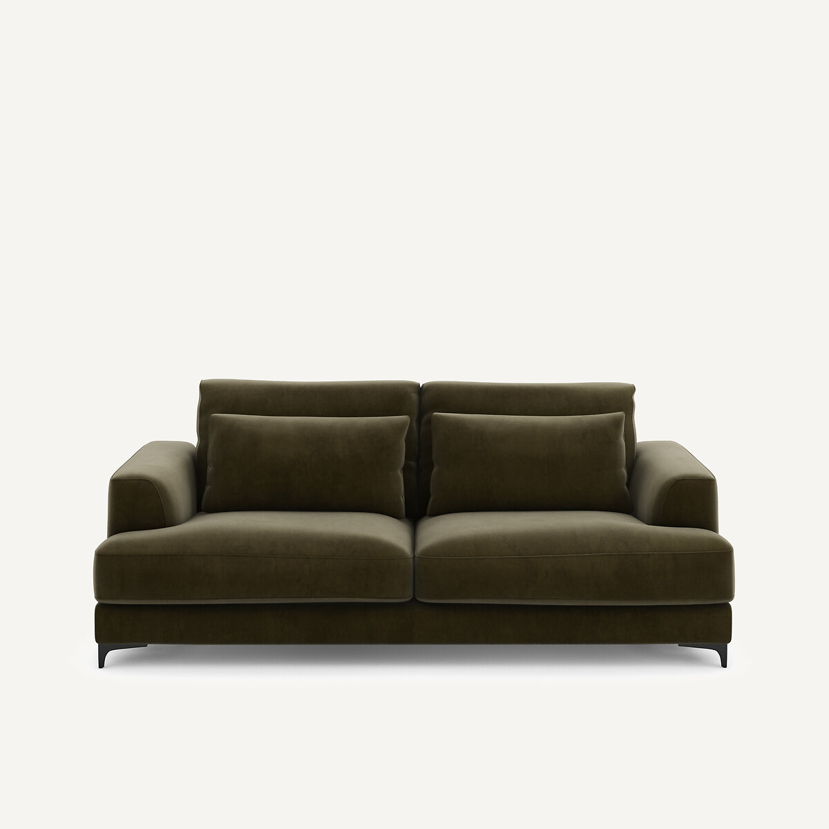 Πτυσσόμενος τριθέσιος καναπές-κρεβάτι με βελούδινη ταπετσαρία Μ105xΠ217xΥ83cm