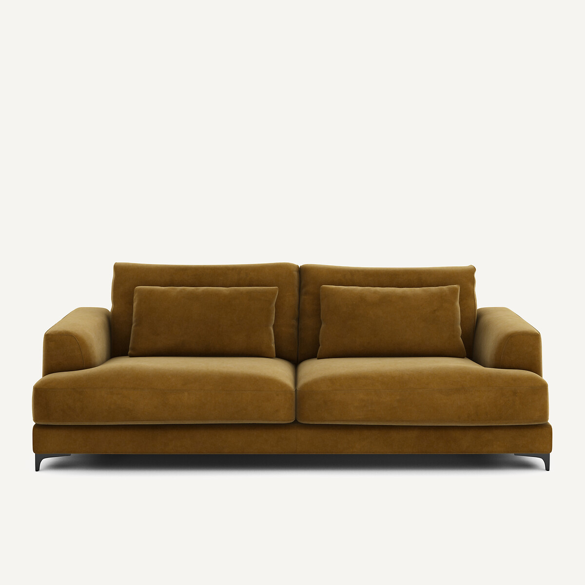 AM.PM Πτυσσόμενος τετραθέσιος καναπές-κρεβάτι με βελούδινη ταπετσαρία Μ105xΠ237xΥ83cm