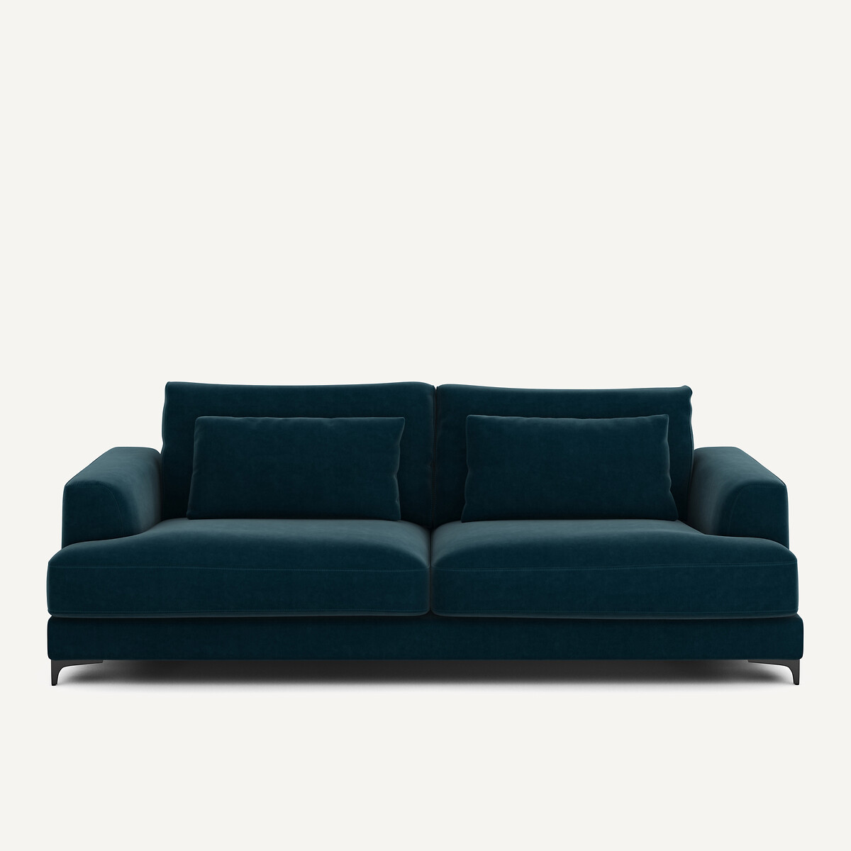 Πτυσσόμενος τετραθέσιος καναπές-κρεβάτι με βελούδινη ταπετσαρία Μ105xΠ237xΥ83cm