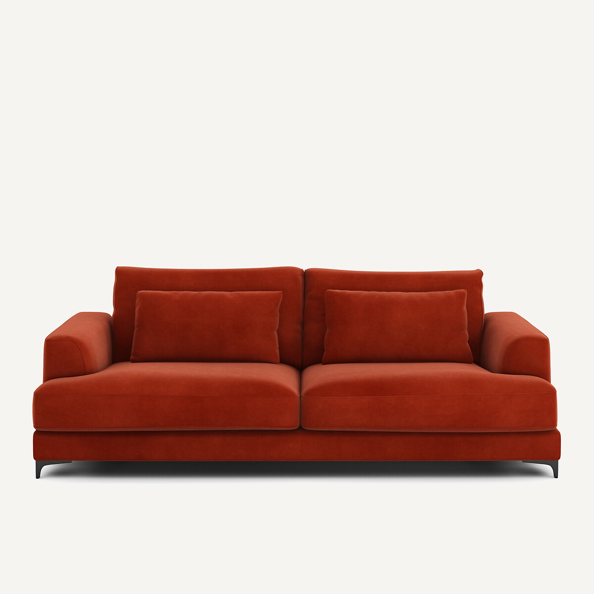 Πτυσσόμενος τετραθέσιος καναπές-κρεβάτι με βελούδινη ταπετσαρία Μ105xΠ237xΥ83cm