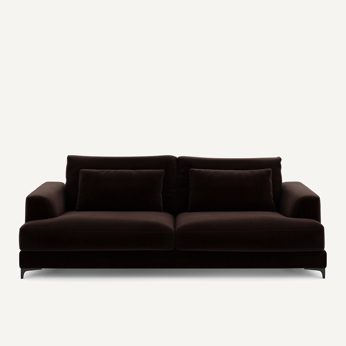 Πτυσσόμενος τετραθέσιος καναπές-κρεβάτι με βελούδινη ταπετσαρία Μ105xΠ237xΥ83cm