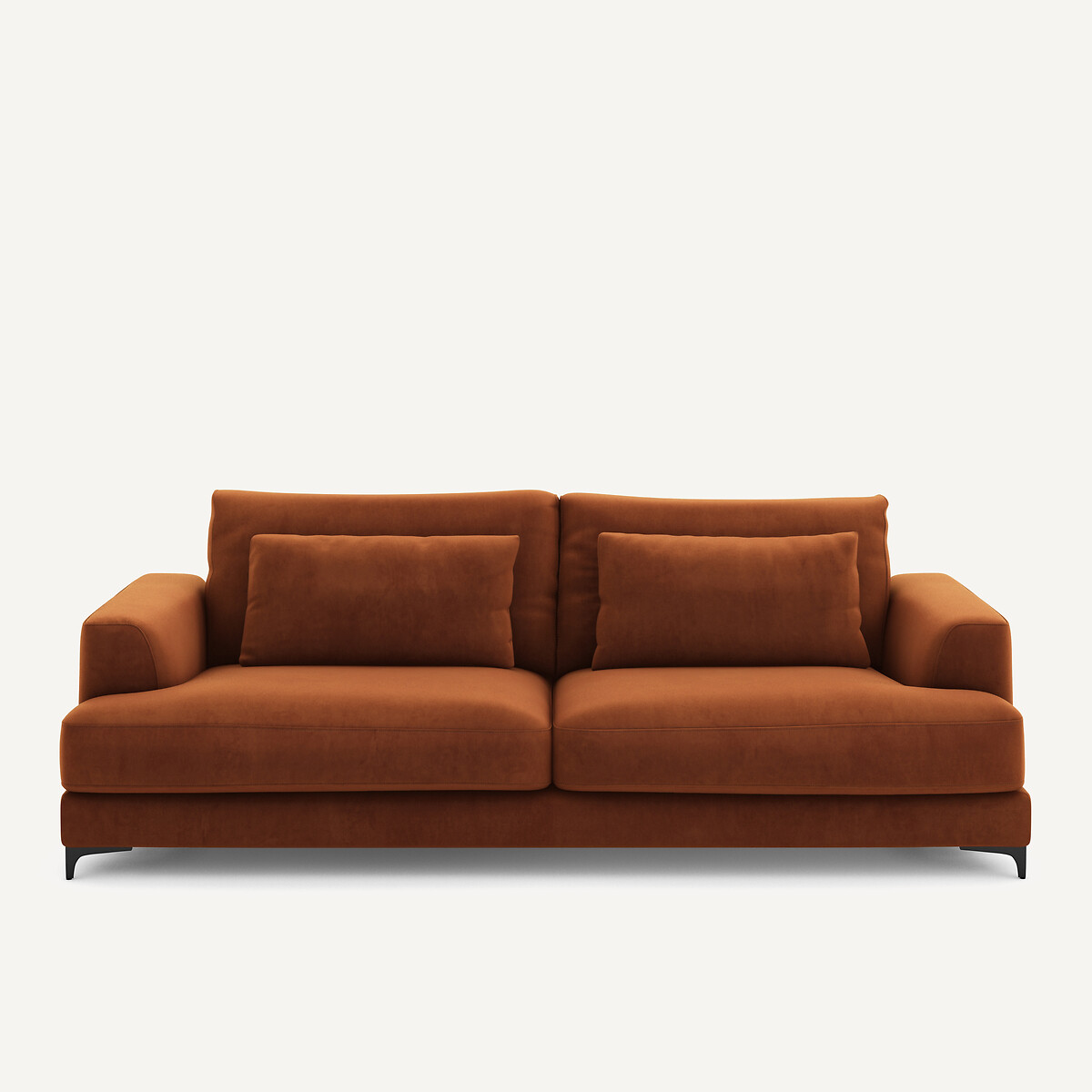 Πτυσσόμενος τετραθέσιος καναπές-κρεβάτι με βελούδινη ταπετσαρία Μ105xΠ237xΥ83cm