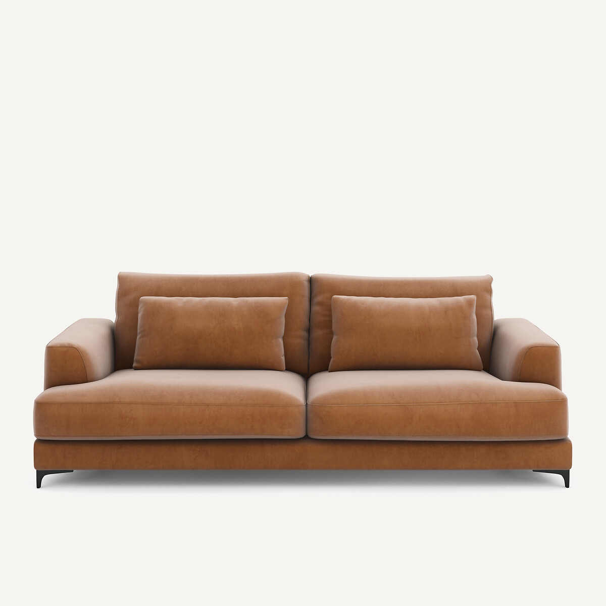 Πτυσσόμενος τετραθέσιος καναπές-κρεβάτι με βελούδινη ταπετσαρία Μ105xΠ237xΥ83cm