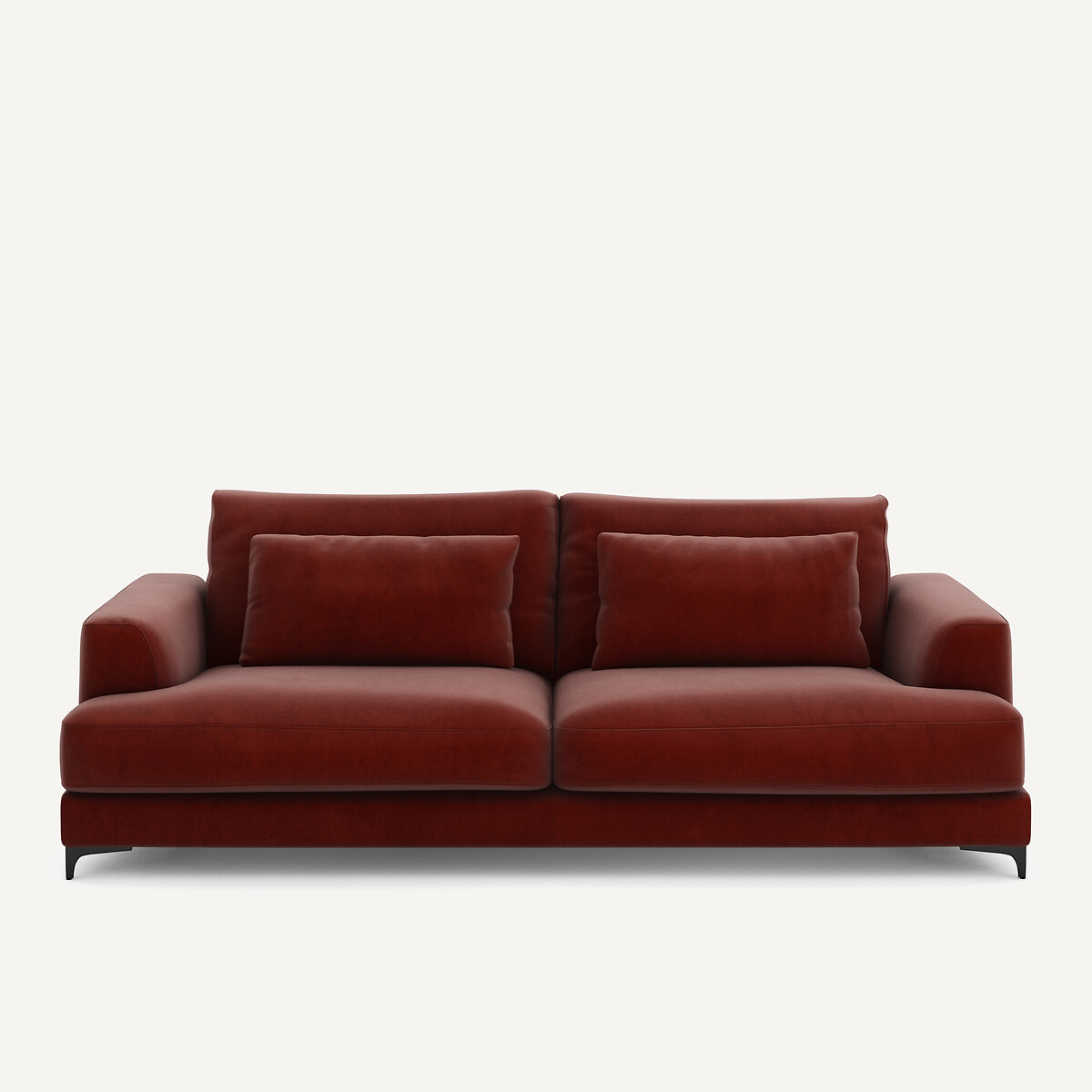 Πτυσσόμενος τετραθέσιος καναπές-κρεβάτι με βελούδινη ταπετσαρία Μ105xΠ237xΥ83cm