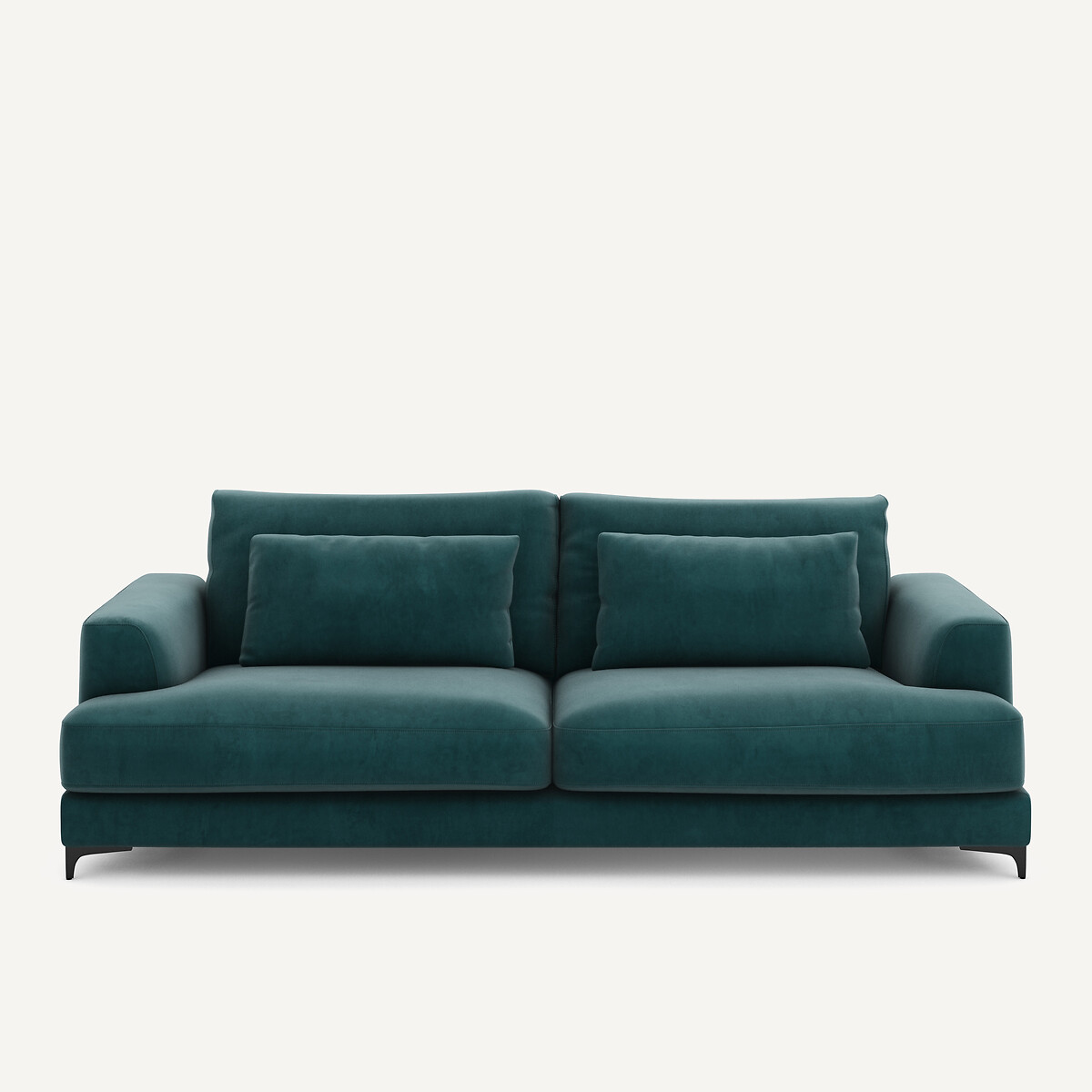 Πτυσσόμενος τετραθέσιος καναπές-κρεβάτι με βελούδινη ταπετσαρία Μ105xΠ237xΥ83cm