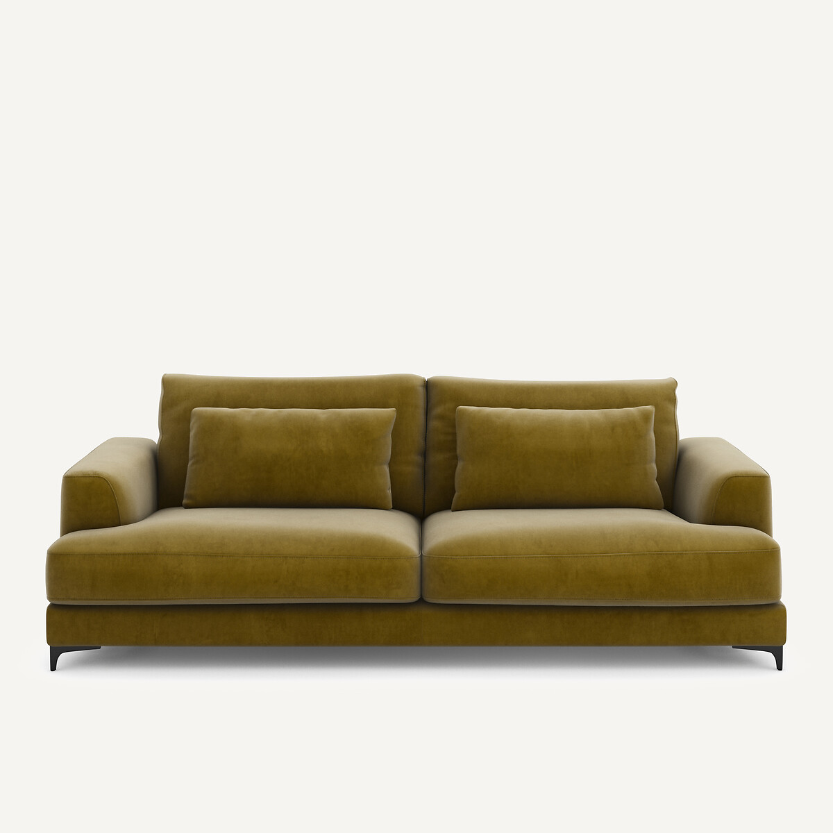 Πτυσσόμενος τετραθέσιος καναπές-κρεβάτι με βελούδινη ταπετσαρία Μ105xΠ237xΥ83cm